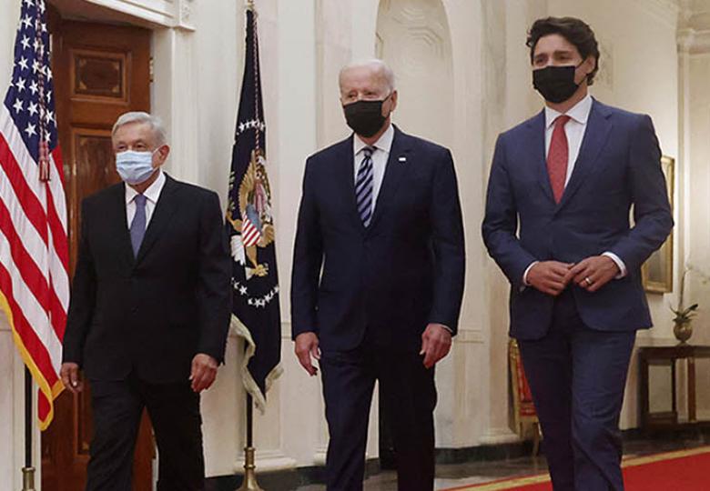 Puntos clave de la reunión entre Biden, AMLO y Trudeau
