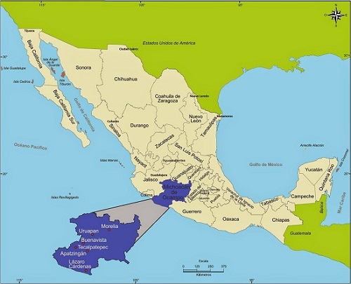 méxico y el estado de michoacán