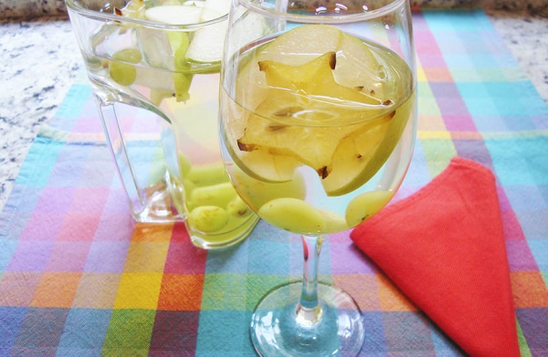 clericot blanco con refresco de lim�n