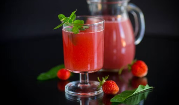 sidra con fresas