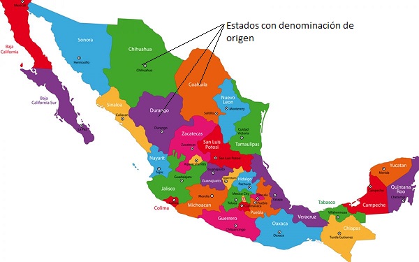 estados con denominacin de origen