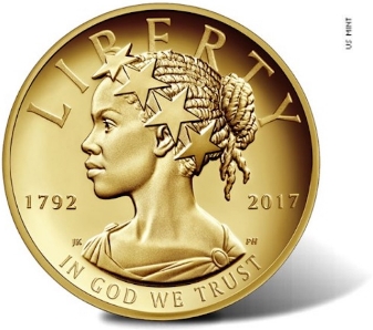 moneda de oro de la libertad estadounidense en su aniversario nmero 225