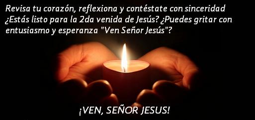 ¡Ven Señor Jesús!