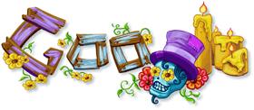 logo de google, dia de muertos