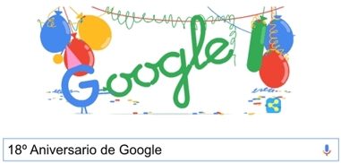 18� aniversario de google