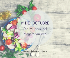 1 de octubre, da mundial del vegetarianismo