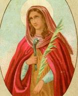 santa patrona de una especialidad m�dica