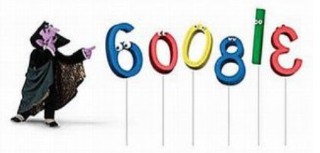 logotipo de google por el 40 aniversario de plaza sesamo