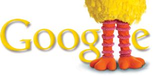 logotipo de google por el 40 aniversario de plaza sesamo