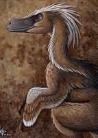 velociraptor con plumas